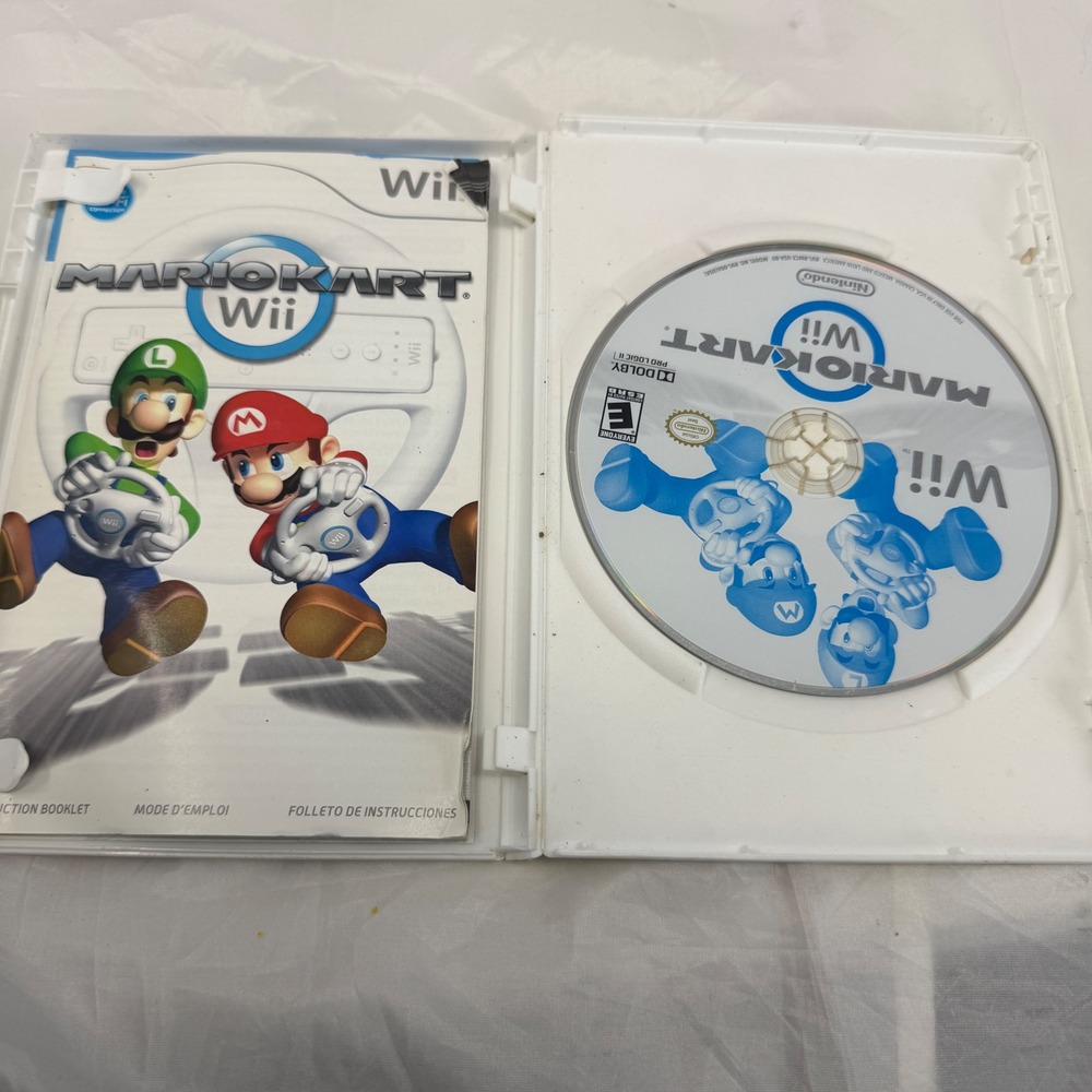 Mario Kart Wii Nintendo Wii 2008 Racing Game with Manual RVL-R-RMCE-USA